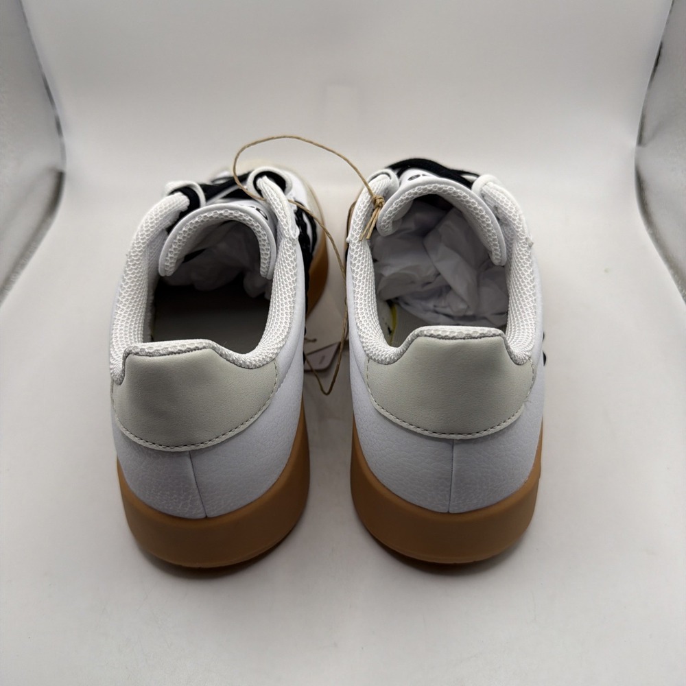 Adidas Women White Black Gum Sole Low Top Striped Athletic Sneakers . Size 11 - Picture 10 of 15